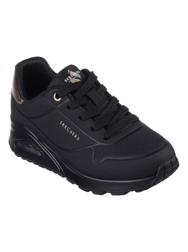 Basket Basse Enfant à Lacets Skechers Shimmer Away Noir - Kiabi
