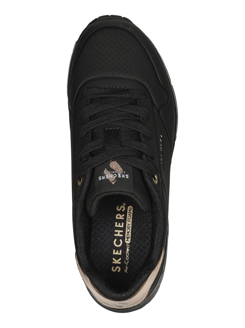 Basket Basse Enfant à Lacets Skechers Shimmer Away Noir - Kiabi