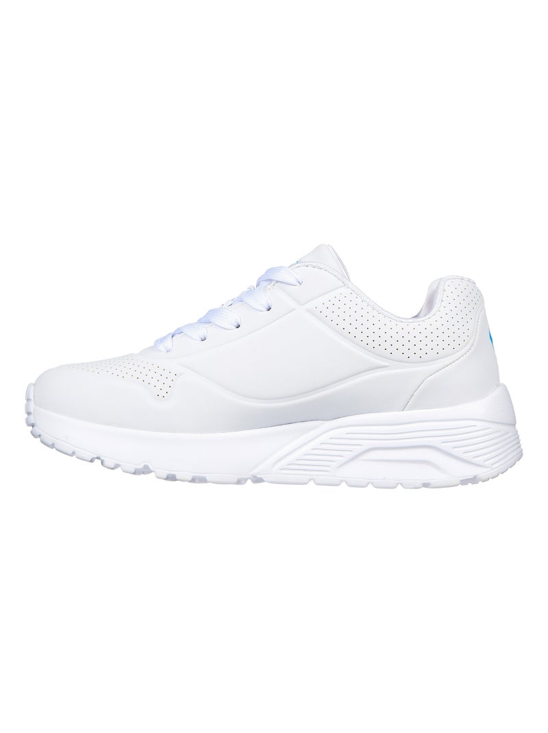Basket Basse Enfant à Lacets Skechers Spread The Love Blanc - Kiabi