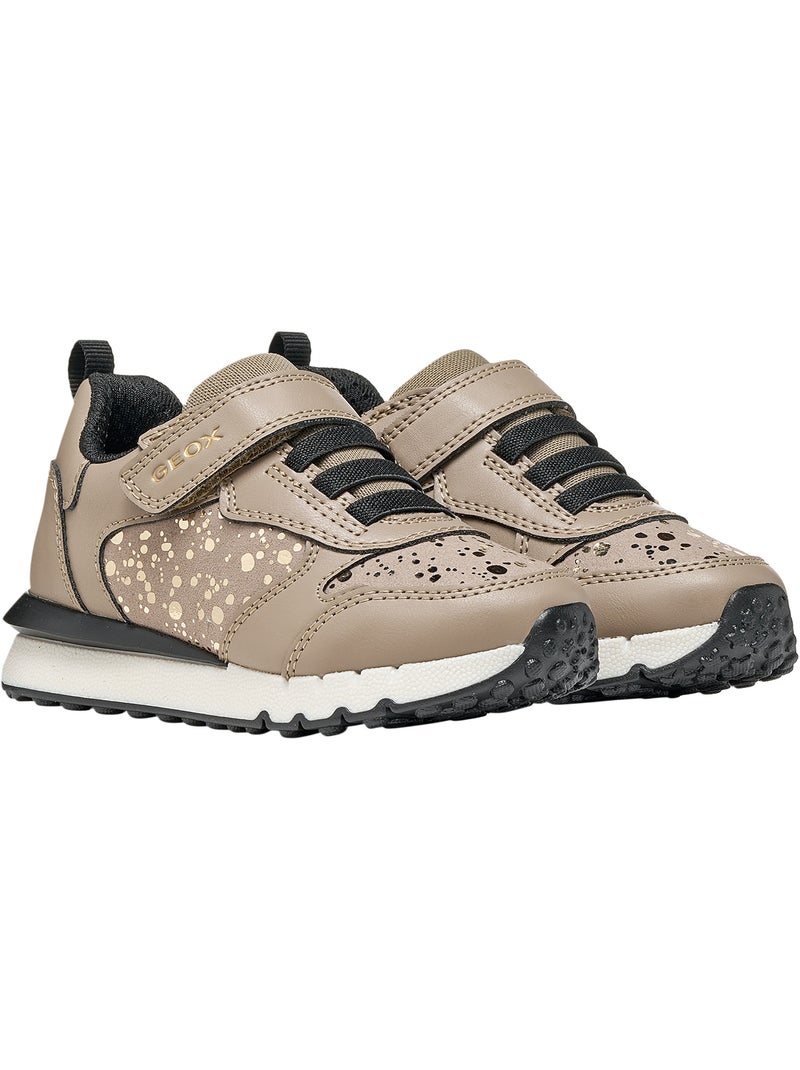 Basket basse enfant à scratch geox fastics girl Beige - Kiabi