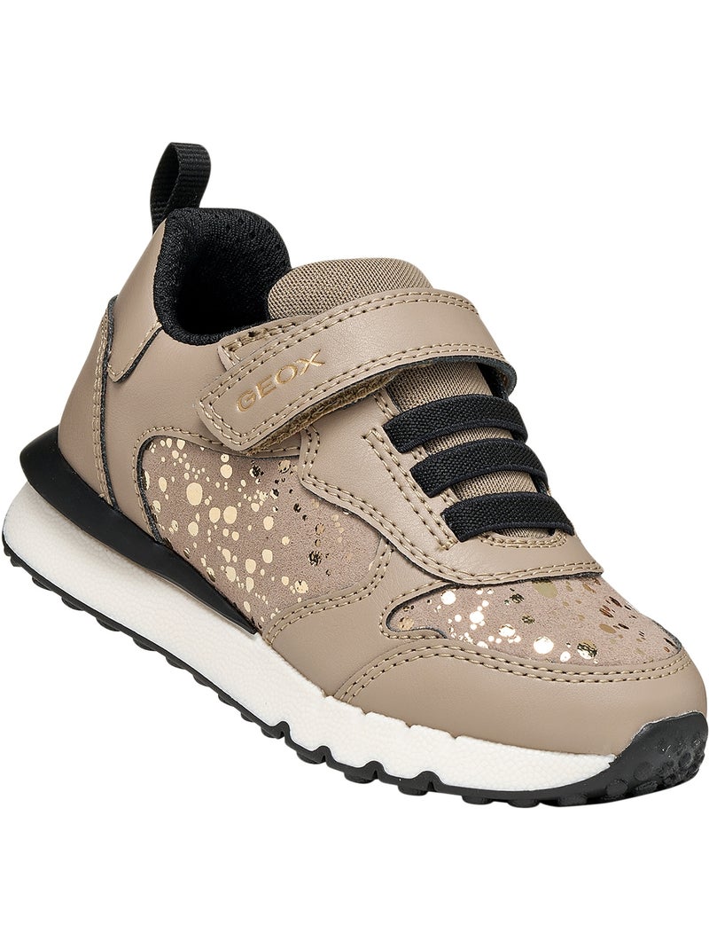 Basket basse enfant à scratch geox fastics girl Beige - Kiabi