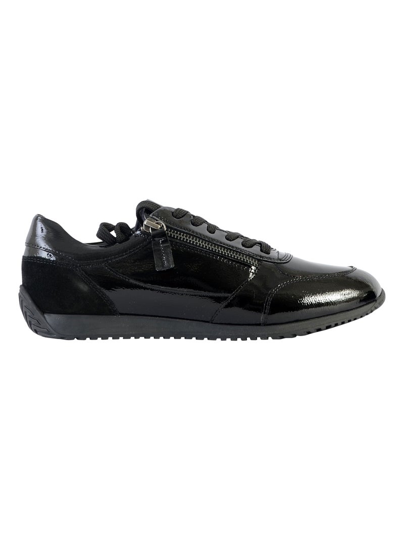 Basket Basse Geox Cuir Calithe Noir - Kiabi