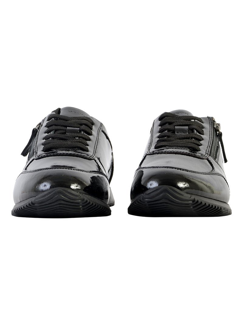Basket Basse Geox Cuir Calithe Noir - Kiabi