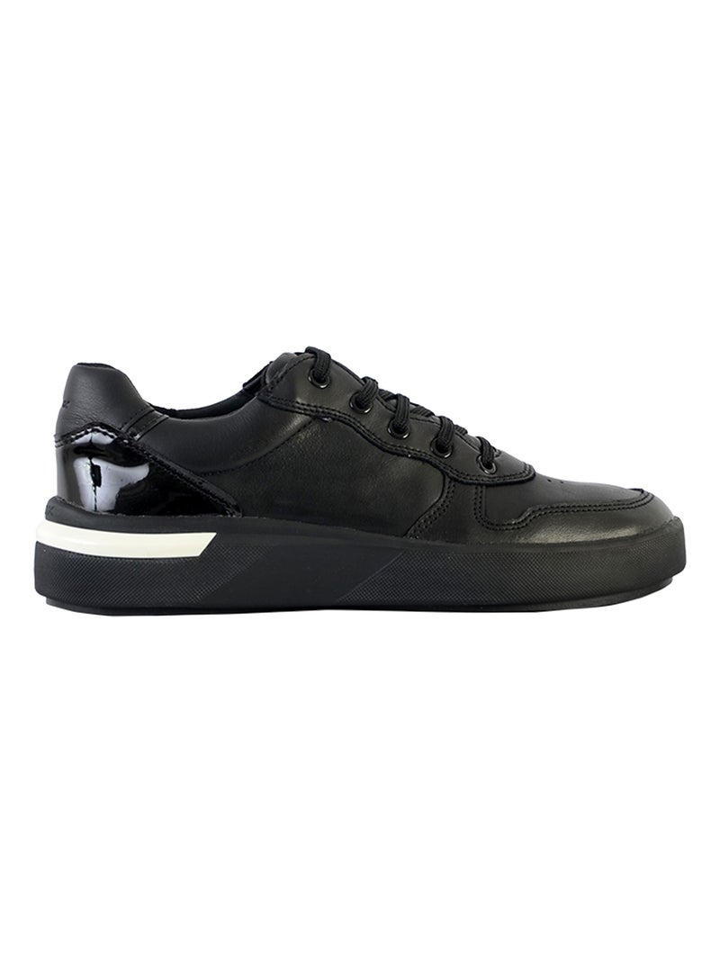 Basket Basse Geox Cuir Dalyla Nappa+ GBK Pat Noir - Kiabi