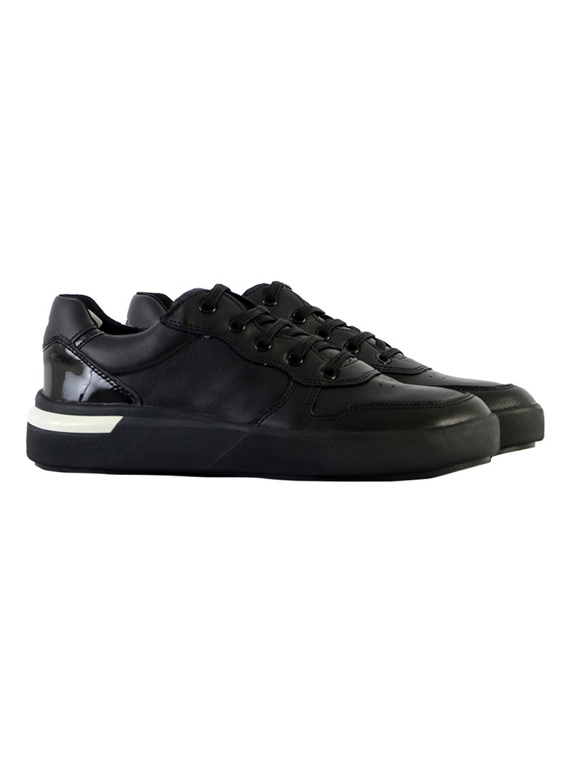Basket Basse Geox Cuir Dalyla Nappa+ GBK Pat Noir - Kiabi