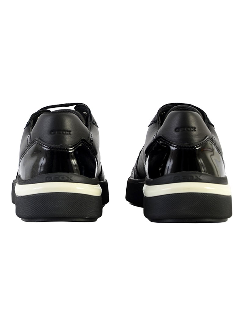Basket Basse Geox Cuir Dalyla Nappa+ GBK Pat Noir - Kiabi