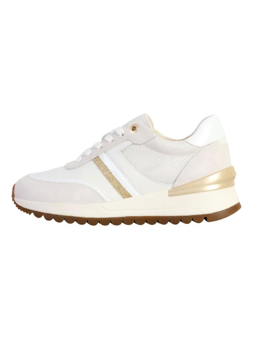 Basket Basse Geox Cuir Desya Nappa+Suede - Kiabi