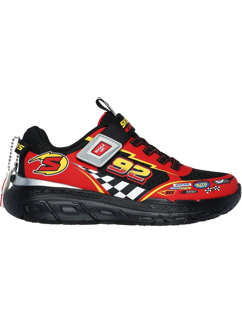 Basket Basse Junior à Lacets Skechers Skech Tracks Noir Rouge - Kiabi