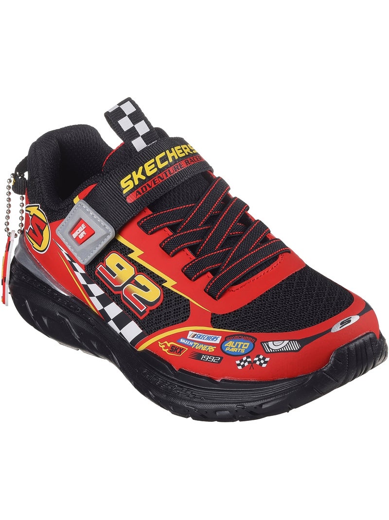 Basket Basse Junior à Lacets Skechers Skech Tracks Noir Rouge - Kiabi