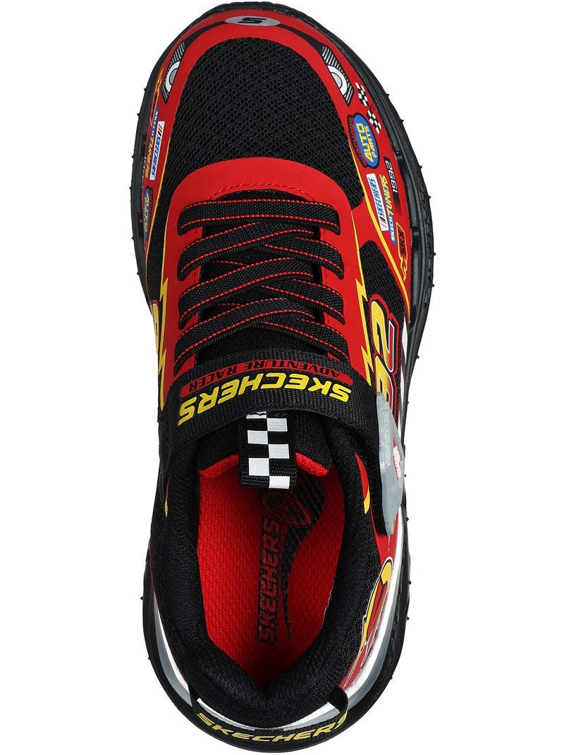 Basket Basse Junior à Lacets Skechers Skech Tracks Noir Rouge - Kiabi