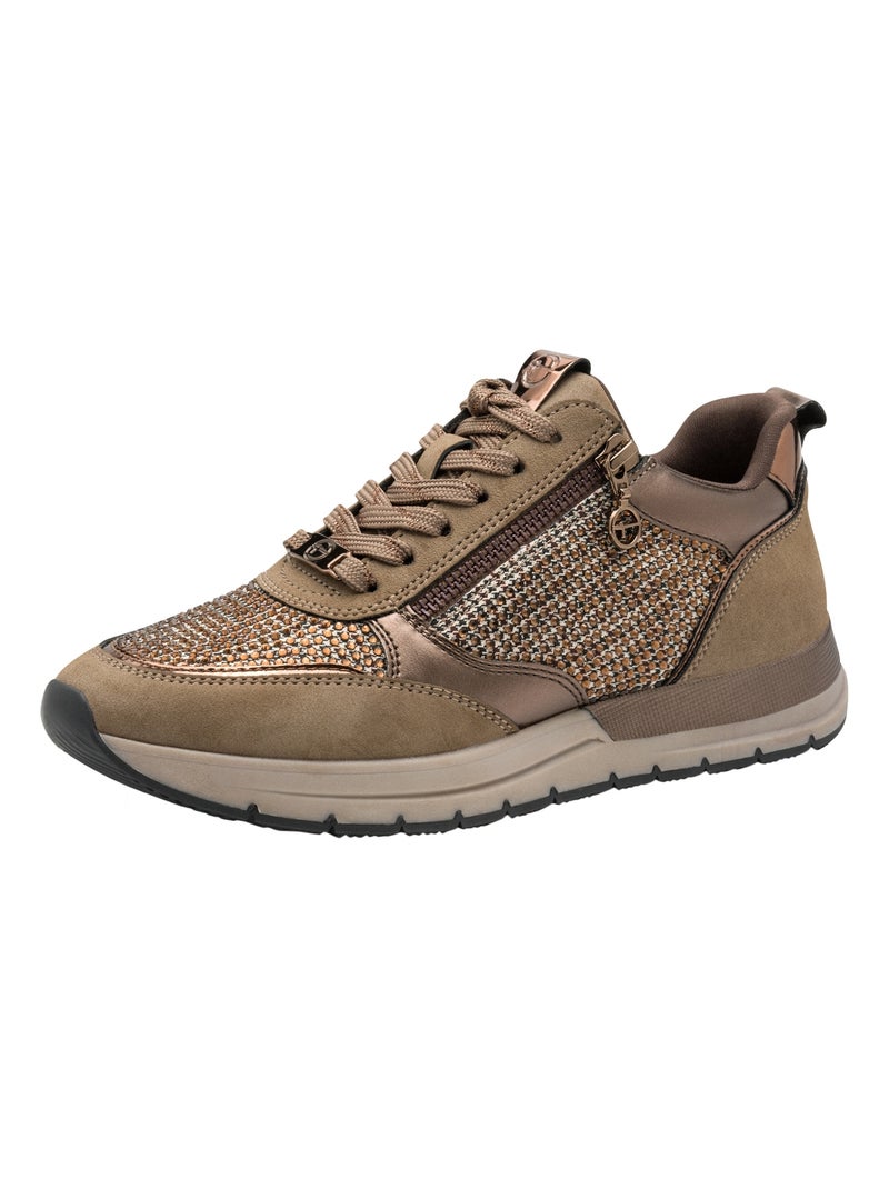 Basket Basse ? Lacets Tamaris Marron - Kiabi
