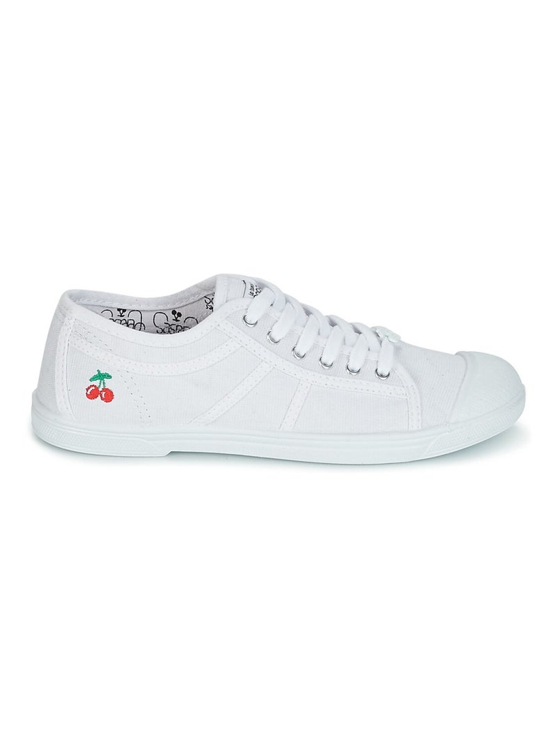 Basket Basse Pour Femme Basic Blanc - Kiabi