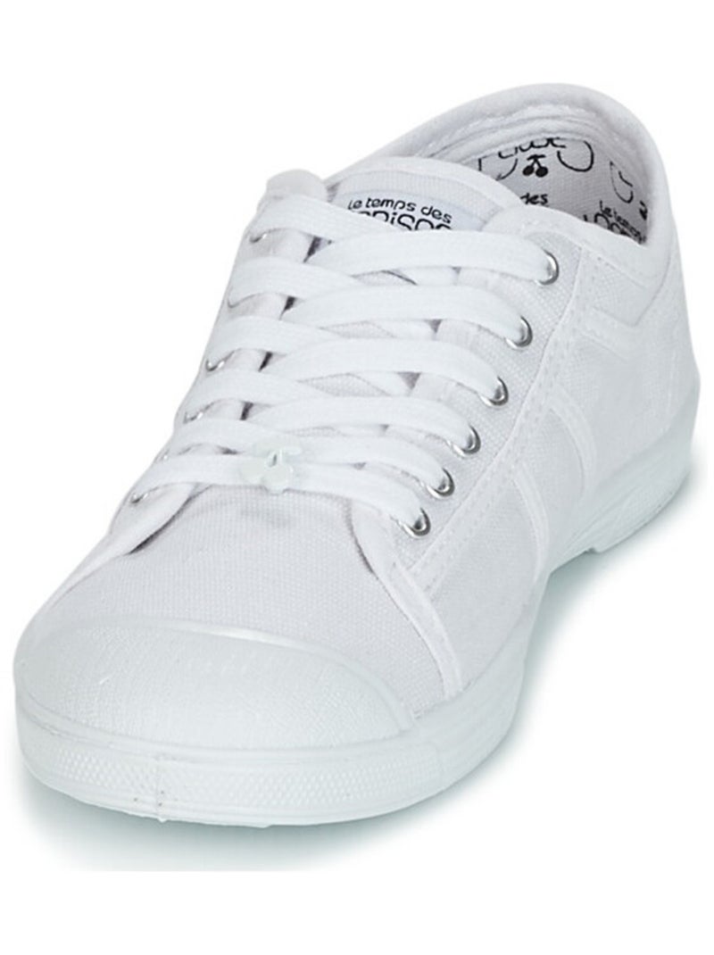 Basket Basse Pour Femme Basic Blanc - Kiabi