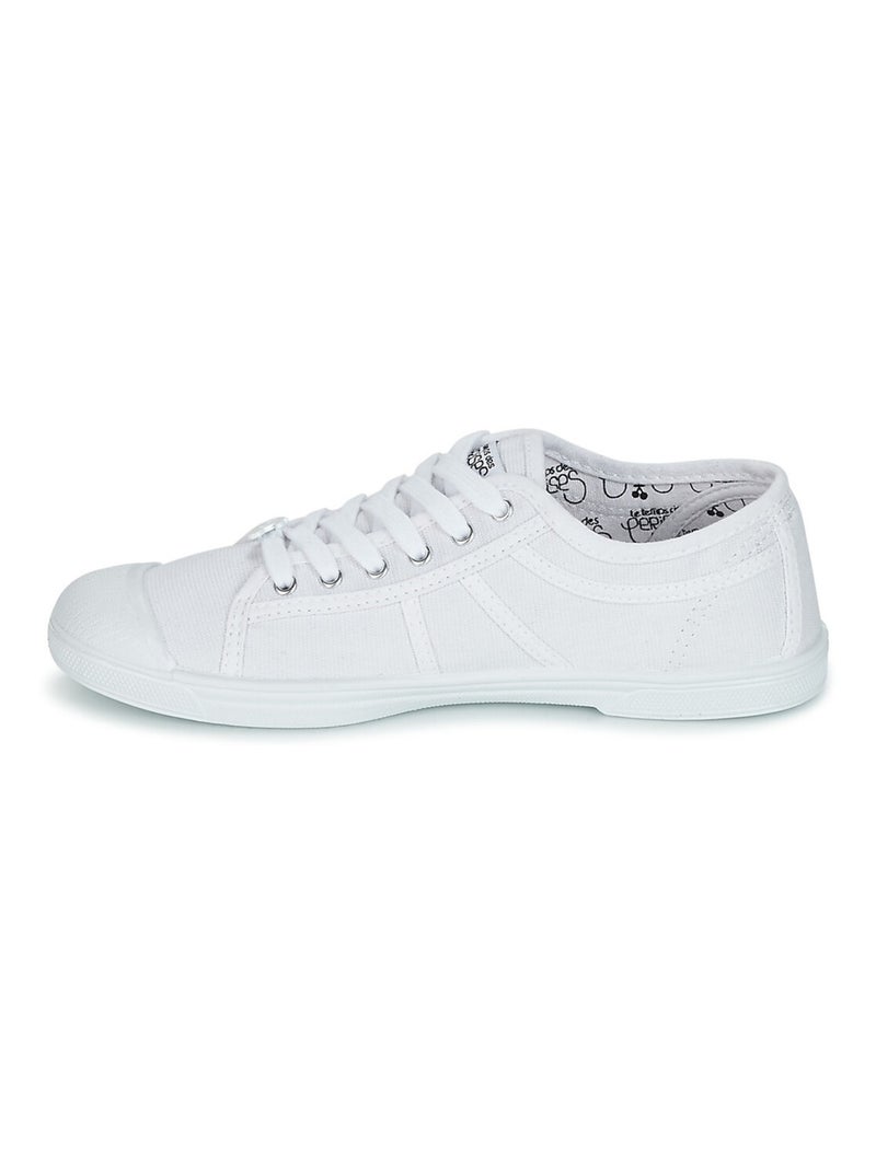 Basket Basse Pour Femme Basic Blanc - Kiabi