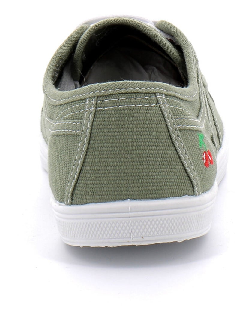 Basket Basse Pour Femme Basic Kaki - Kiabi