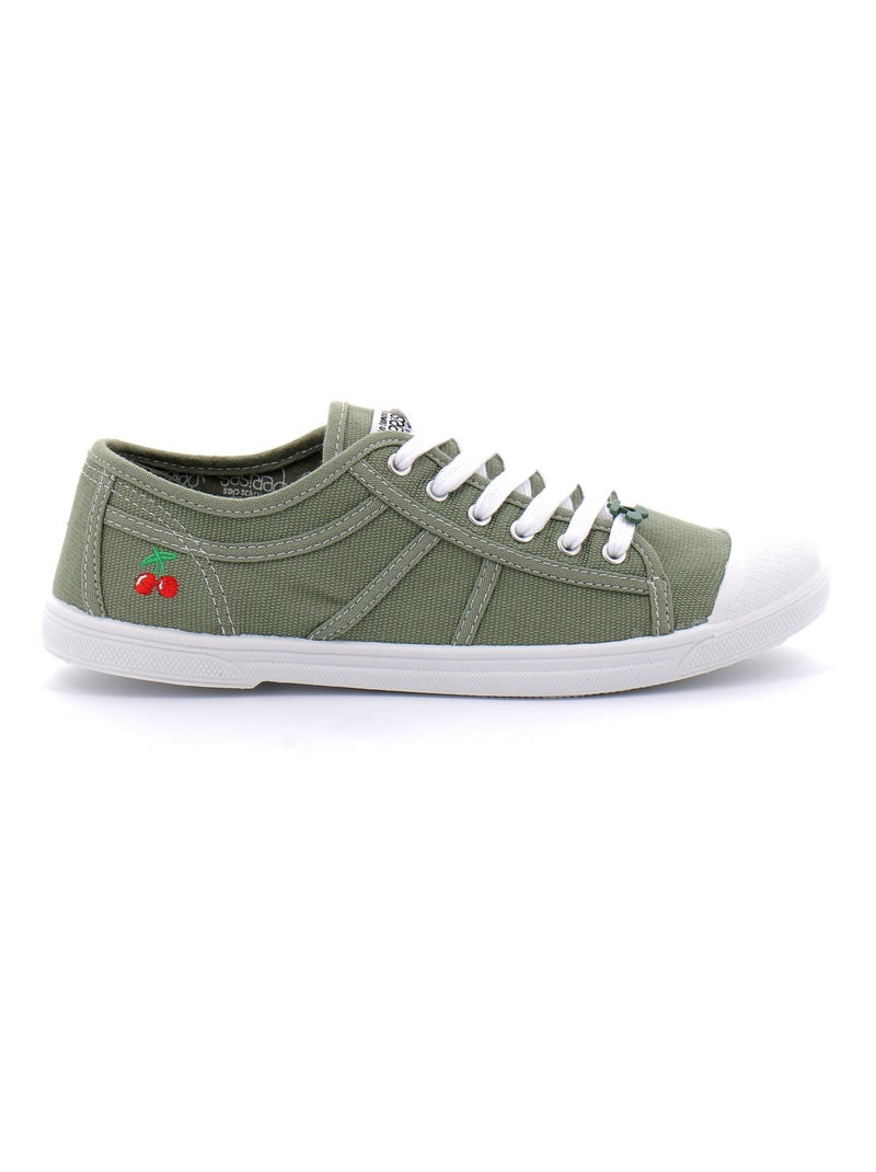 Basket Basse Pour Femme Basic Kaki - Kiabi