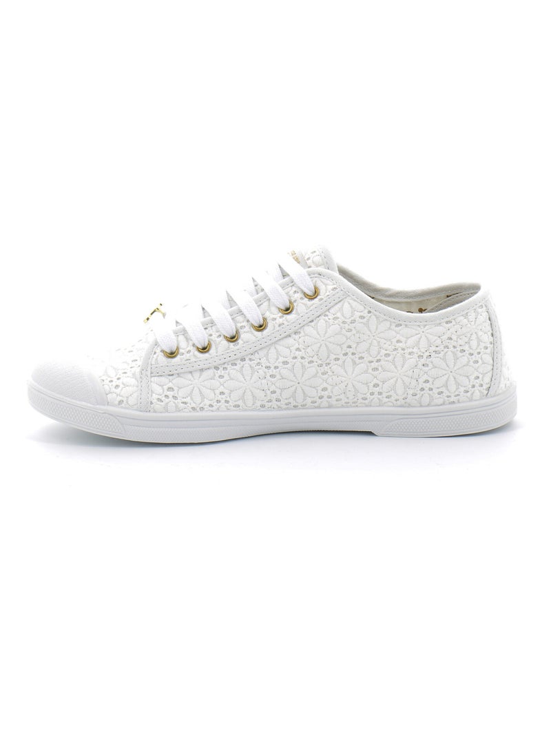 Basket Basse Pour Femme Basic Margaux Blanc - Kiabi