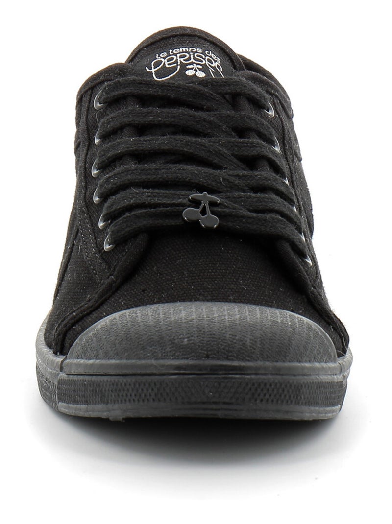 Basket Basse Pour Femme Basic Noir - Kiabi