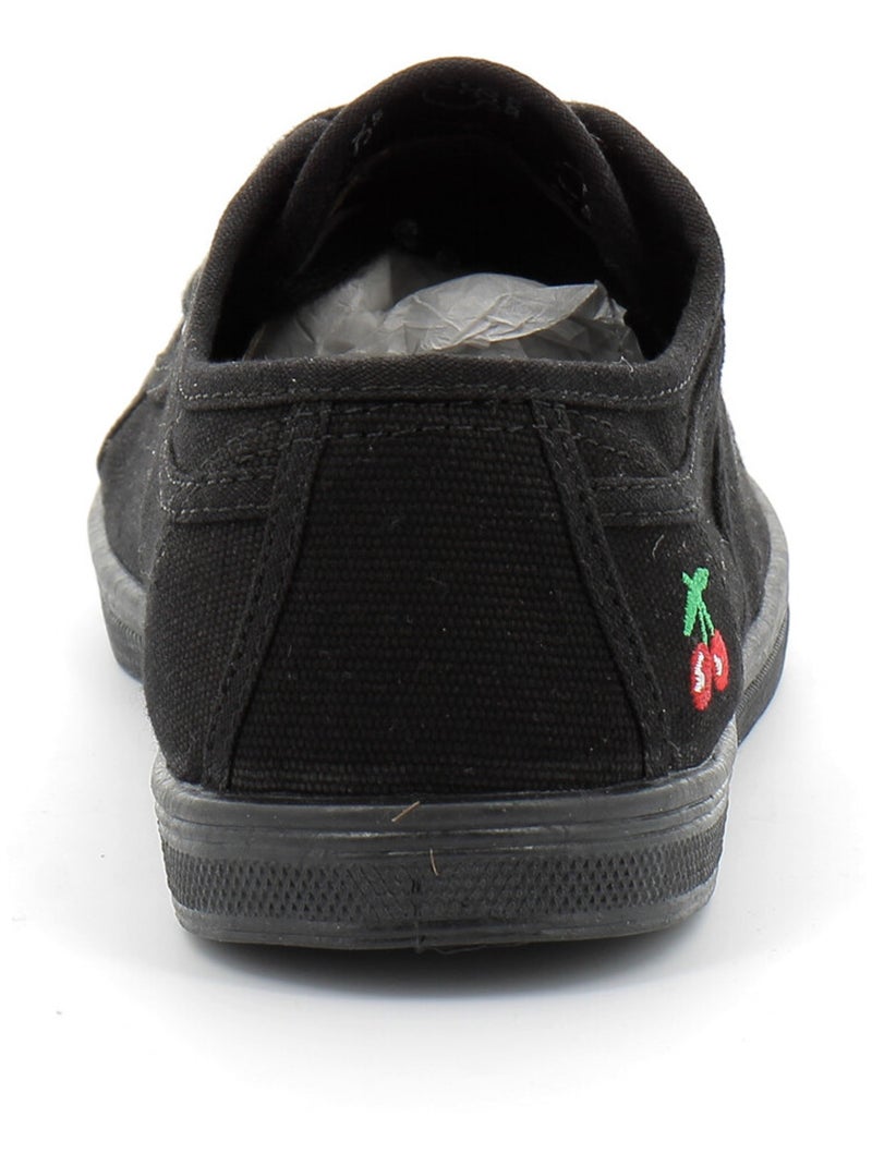 Basket Basse Pour Femme Basic Noir - Kiabi