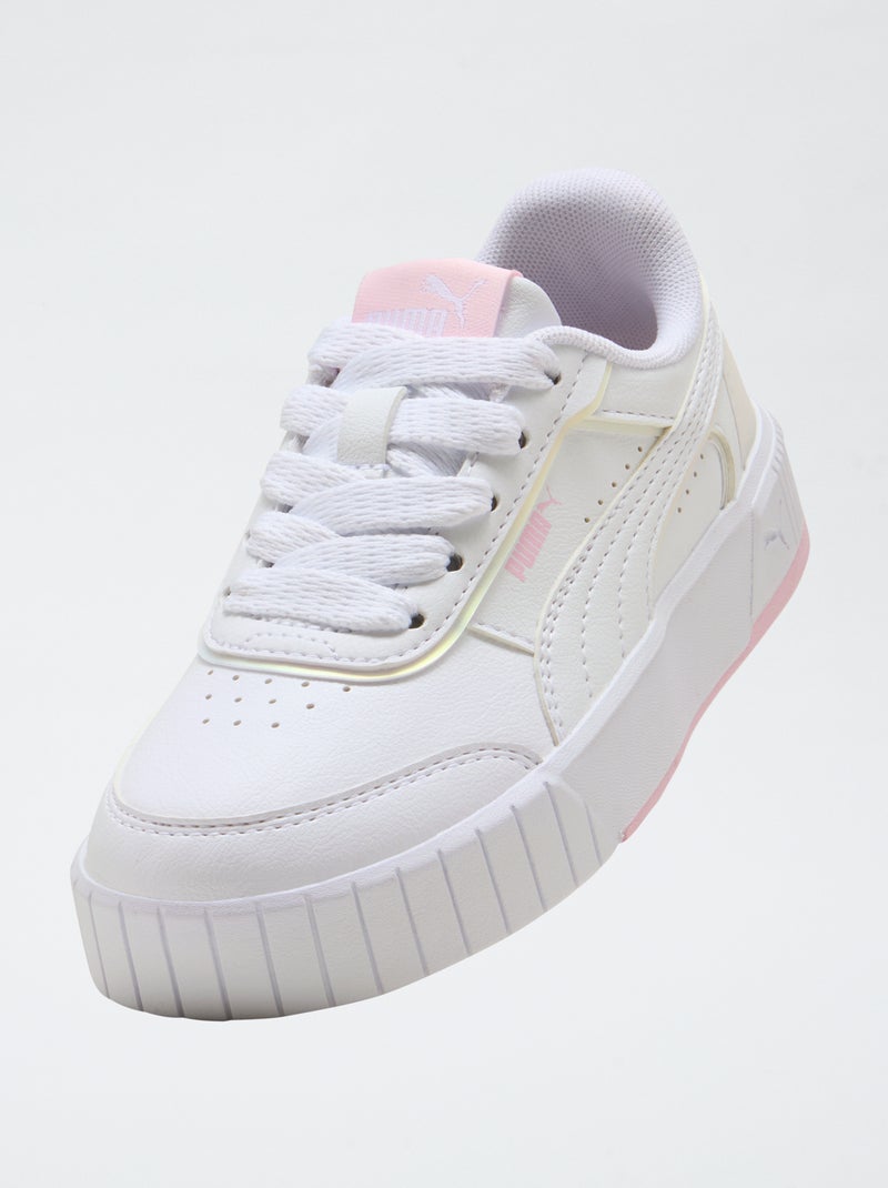 Basket basse PUMA unie en simili Blanc - Kiabi
