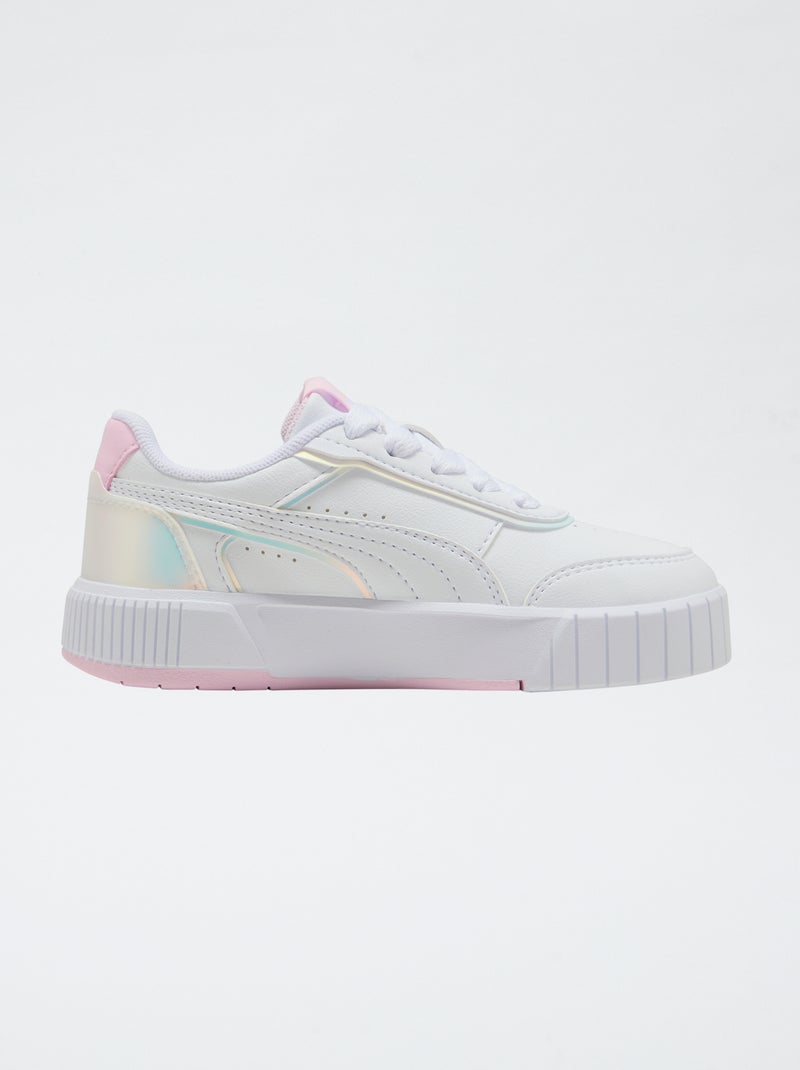 Basket basse PUMA unie en simili Blanc - Kiabi