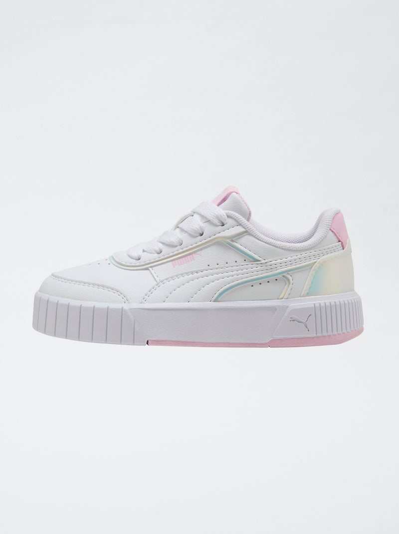 Basket basse PUMA unie en simili Blanc - Kiabi