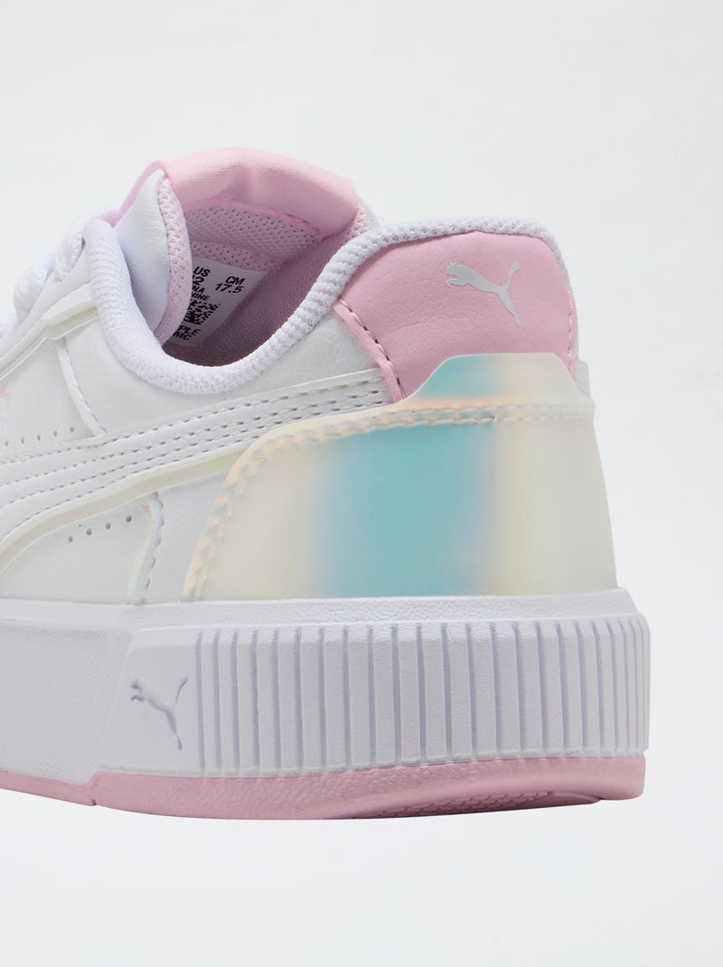 Basket basse PUMA unie en simili Blanc - Kiabi