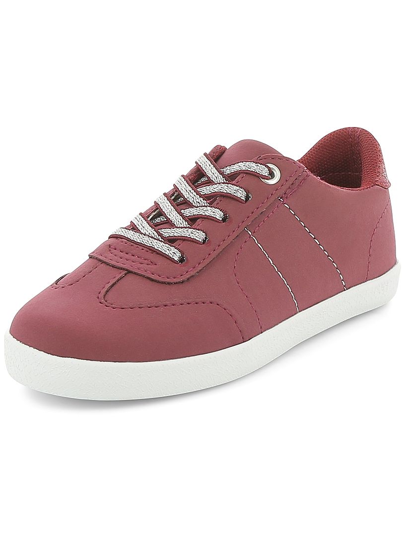 Basket basses en simili bordeaux Kiabi 14.00€