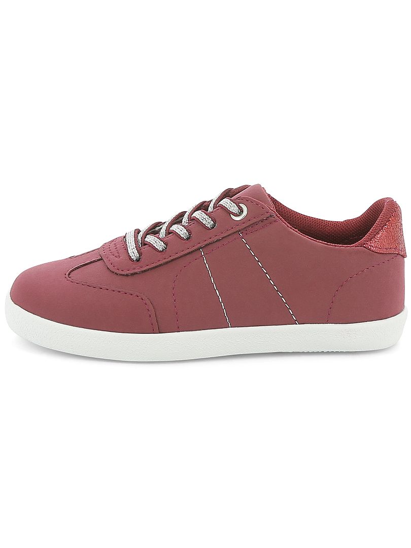 Basket basses en simili bordeaux Kiabi 14.00€