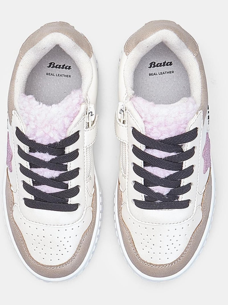 Basket  Bata Beige - Kiabi