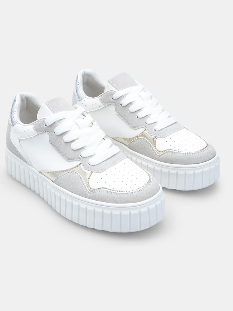 Basket  Bata Gris - Kiabi