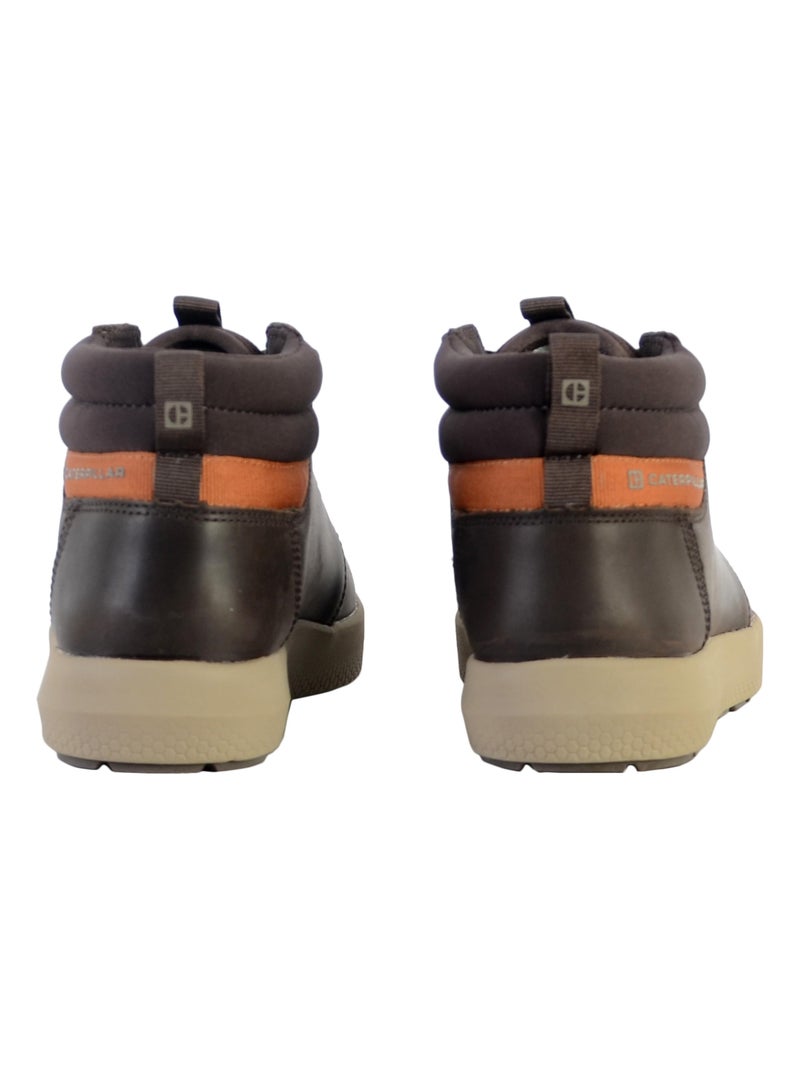 Basket Caterpillar Cuir Proxy Mid Marron - Kiabi