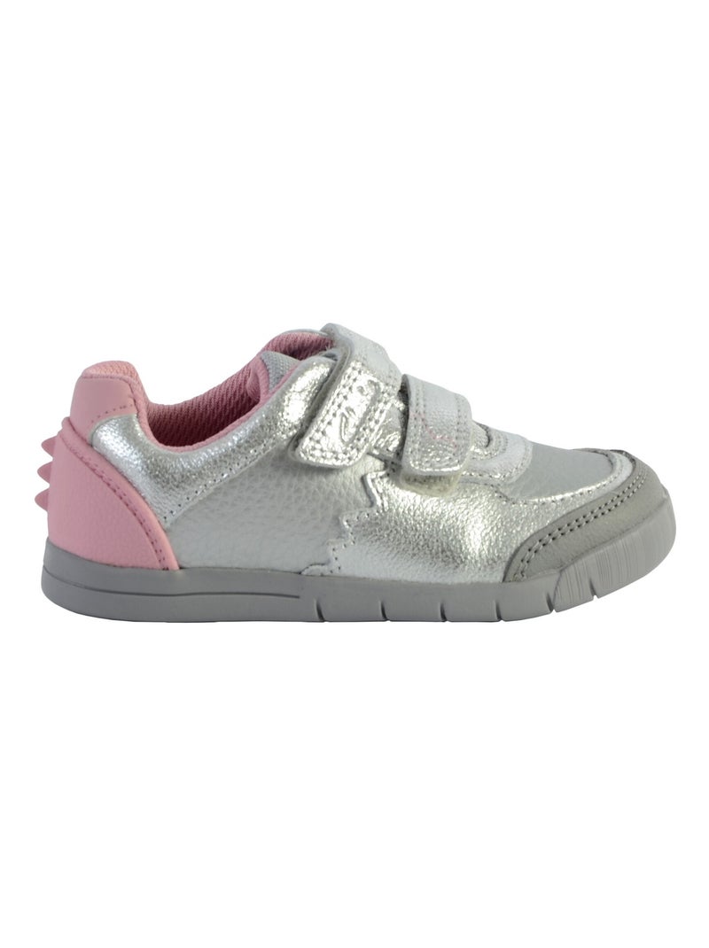 Basket Clarks enfant Rex Quest T Argent - Kiabi