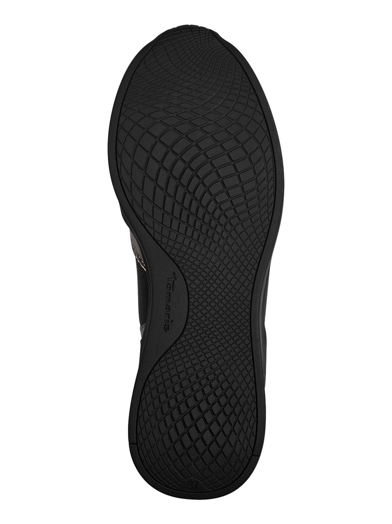 Basket Compensé Cuir Tamaris gris anthracite - Kiabi