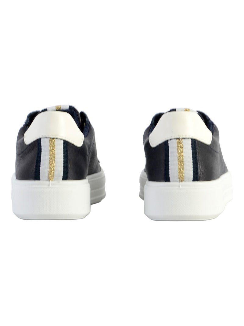 Basket Cuir Ara CourtYard Bleu - Kiabi