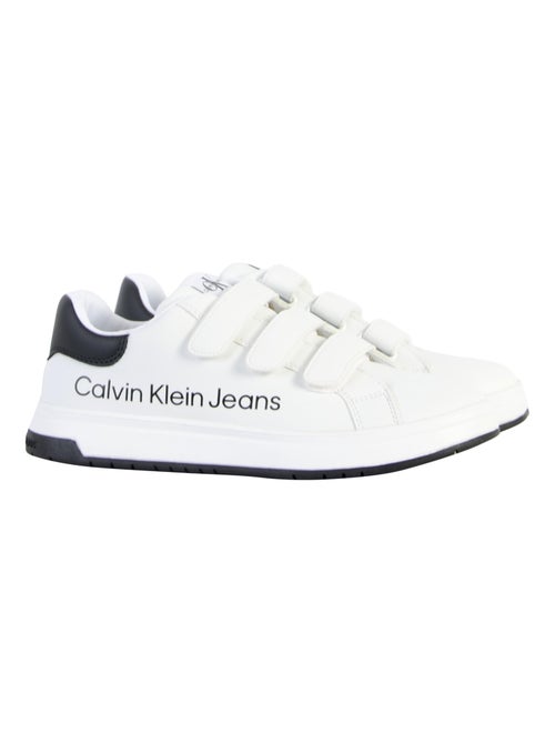 Basket Cuir Calvin Klein Jeans Juniors Low Cut Velcro - Kiabi