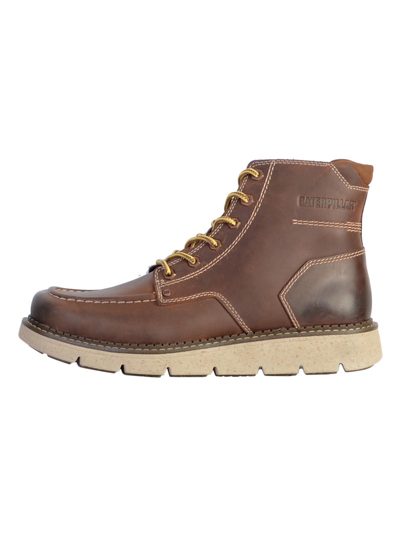 Basket Cuir Caterpillar Covert Boots Marron - Kiabi