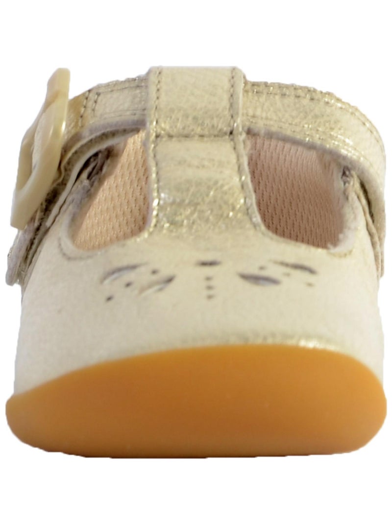 Basket Cuir Clarks Enfant Roamer Star Doré/or - Kiabi