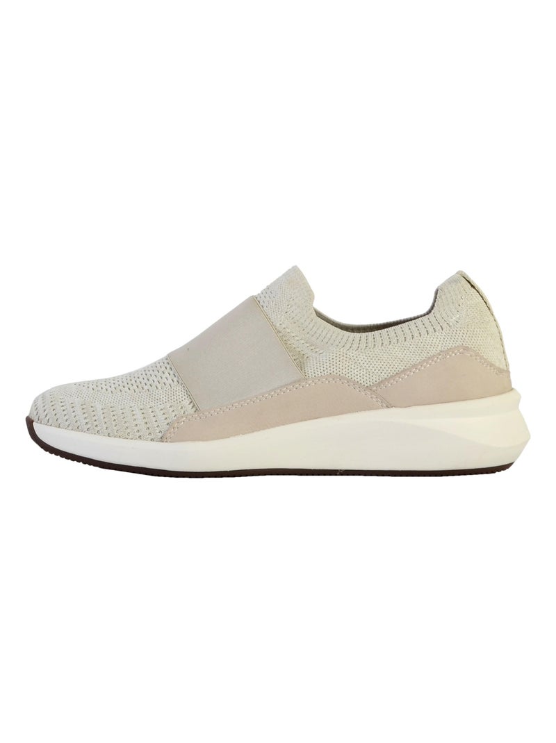 Basket cuir Clarks Un Rio Knit Blanc - Kiabi