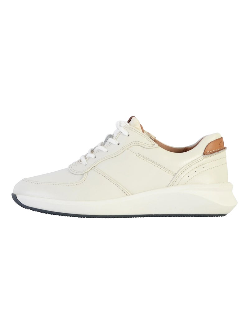 Basket cuir Clarks Un Rio Sprint Blanc - Kiabi