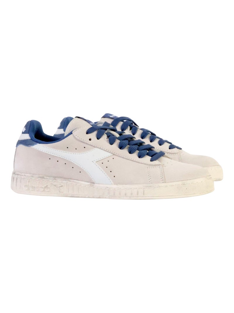 Basket Cuir Diadora Game L Low Suede Waxed Blanc - Kiabi