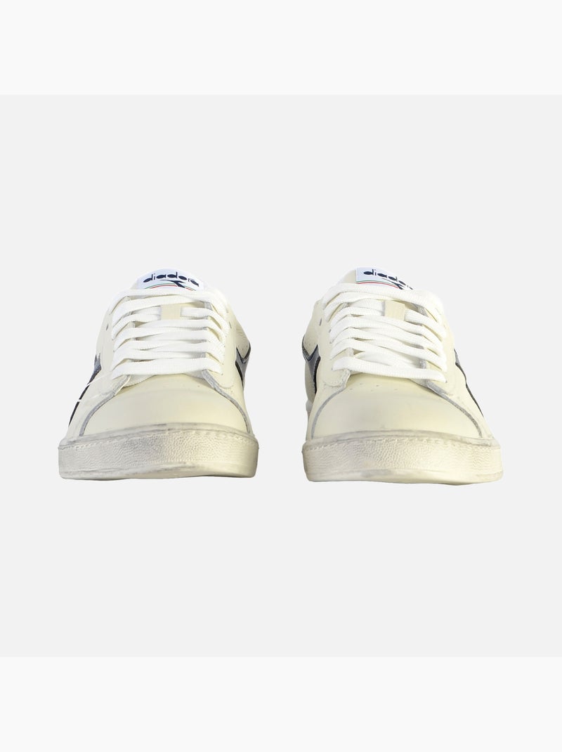 Basket Cuir Diadora Game L Low Waxed Blanc - Kiabi