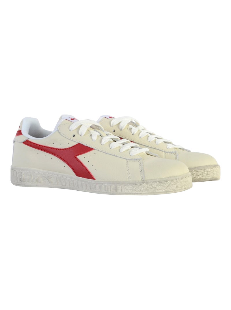Basket Cuir Diadora Game L Low Waxed Unisex Blanc - Kiabi
