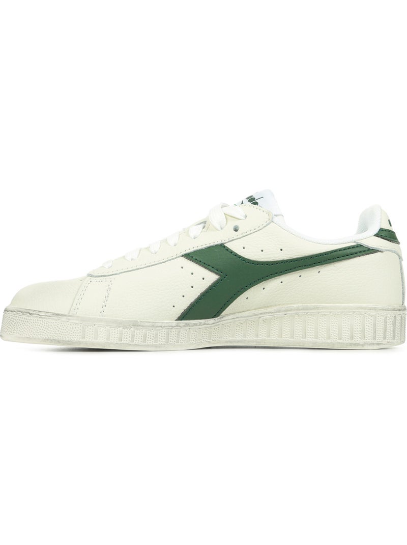 Basket Cuir Diadora Game Low Waxed Blanc - Kiabi