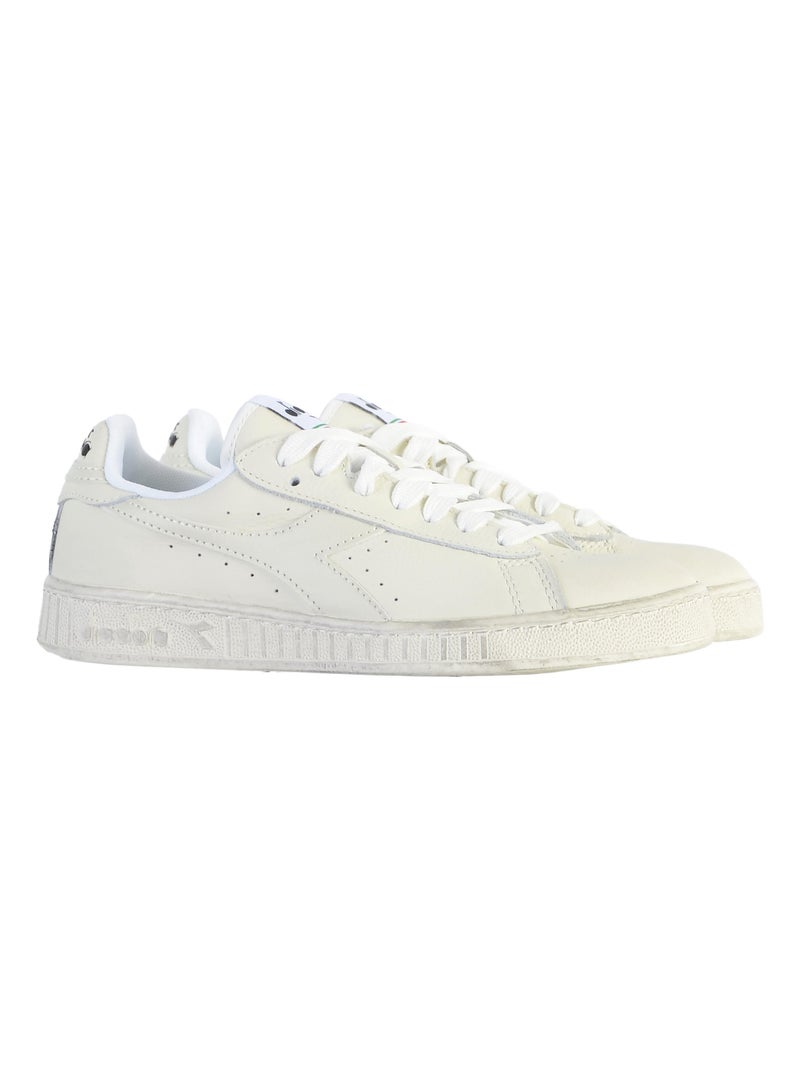 Basket Cuir Diadora Game Low Waxed Blanc - Kiabi