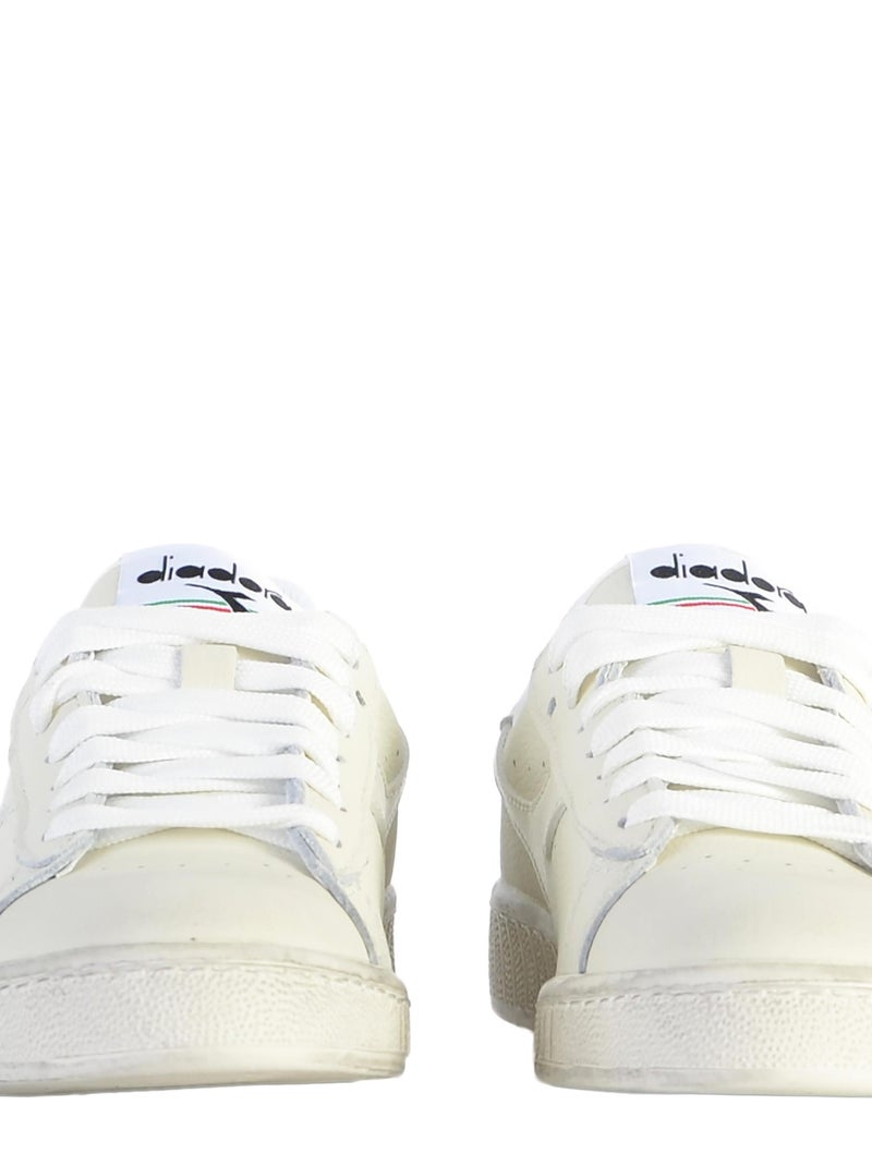 Basket Cuir Diadora Game Low Waxed Blanc - Kiabi