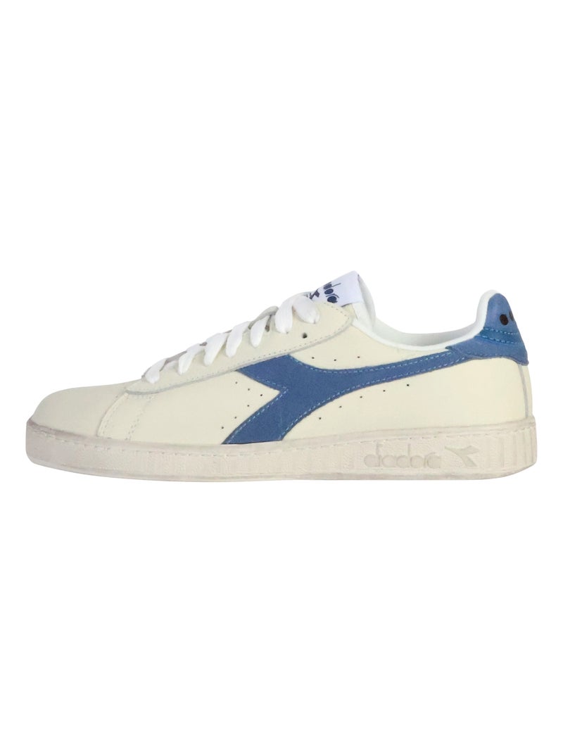 Basket Cuir Diadora Game Low Waxed Suede Pop Blanc - Kiabi