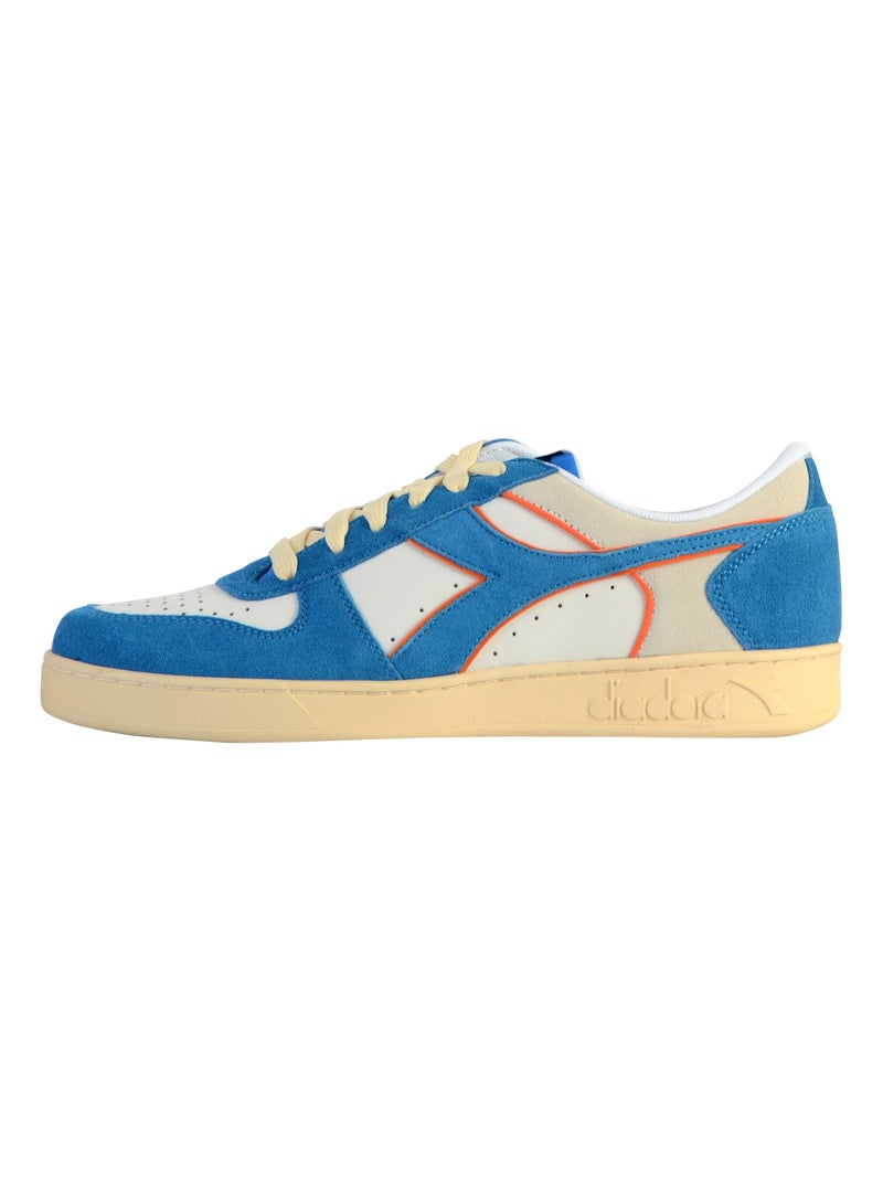 Basket Cuir Diadora Magic Low Suede Blanc - Kiabi