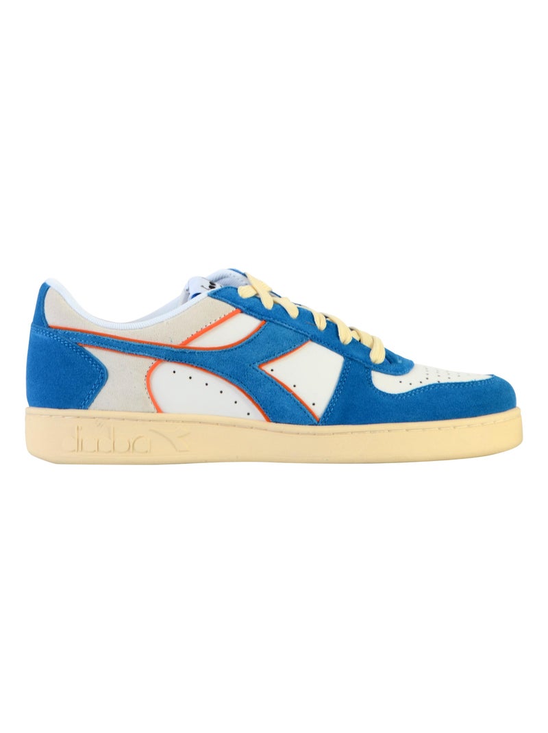 Basket Cuir Diadora Magic Low Suede Blanc - Kiabi