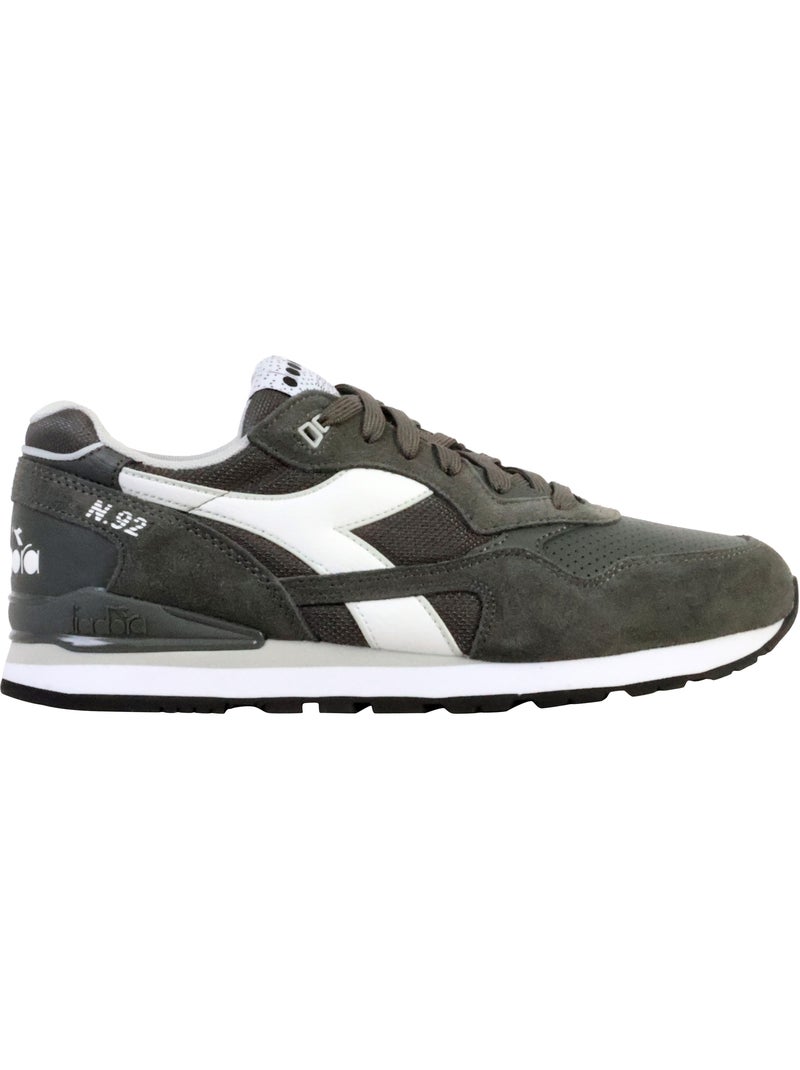 Basket Cuir Diadora N.92 Advance Gris Blanc - Kiabi